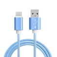 thumbnail image 1 of kurtrusly 1 Meter Type-C Woven Mobile Phone Data Cable Charging Line Cord 2 in 1 Fast Charging Data Transfer, 1 of 9