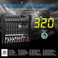 thumbnail image 3 of Mezclador de audio MICNAUX de 6 canales con 320 efectos DSP, Bluetooth, 3 of 9