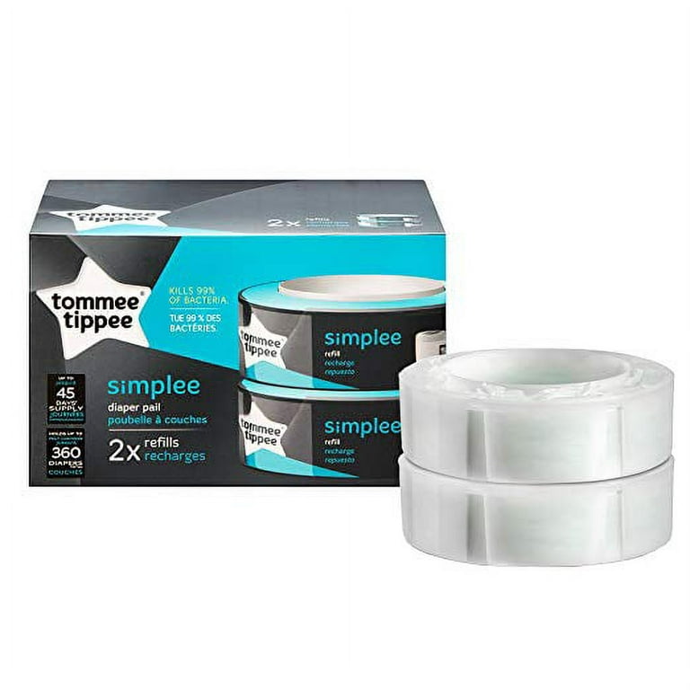 Tommee Tippee Simplee Diaper Pail Refill Cartridge - 2 count