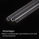 thumbnail image 4 of Uxcell 7.87" longitud 6mm Diámetro Varilla de Vidrio Borosilicato Herramientas de Mezcla para Laboratorio 3 Paquete, 4 of 5