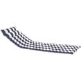 thumbnail image 2 of 2 PCS Set Outdoor Lounge Chair Cushion Replacement Patio Seat Cushion,Blue-White Stripe(Cushion only, chair not included), 2 of 9