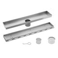 thumbnail image 2 of 26 in. Stainless Steel Tile Insert Linear Shower Drain, 2 of 2
