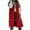 822C-Red, variant on NSLGXD Long Puffer Jackets for Women with Hood Winter Casual Zipper-Button Down Quilted Hooded Jackets Sleeveless Winter Warm Padded Coat Outerwear