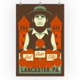 thumbnail image 2 of Lancaster, Pennsylvania, Red Rose City (24x36 Giclee Gallery Art Print, Vivid Textured Wall Decor), 2 of 3