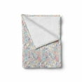 thumbnail image 2 of Diamonds Soft Flannel Fleece Blanket, Pastel Color Baguette Square and Oval Shapes Feminine Design Star Filled Backdrop, Cozy Plush for Indoor and Outdoor Use, 70" x 90", Multicolor, by Ambesonne, 2 of 6