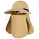 thumbnail image 3 of Sombrero Sol Desmontable Pesca Gorra de protección transpirable Ala ancha para viajes Marfil, 3 of 7