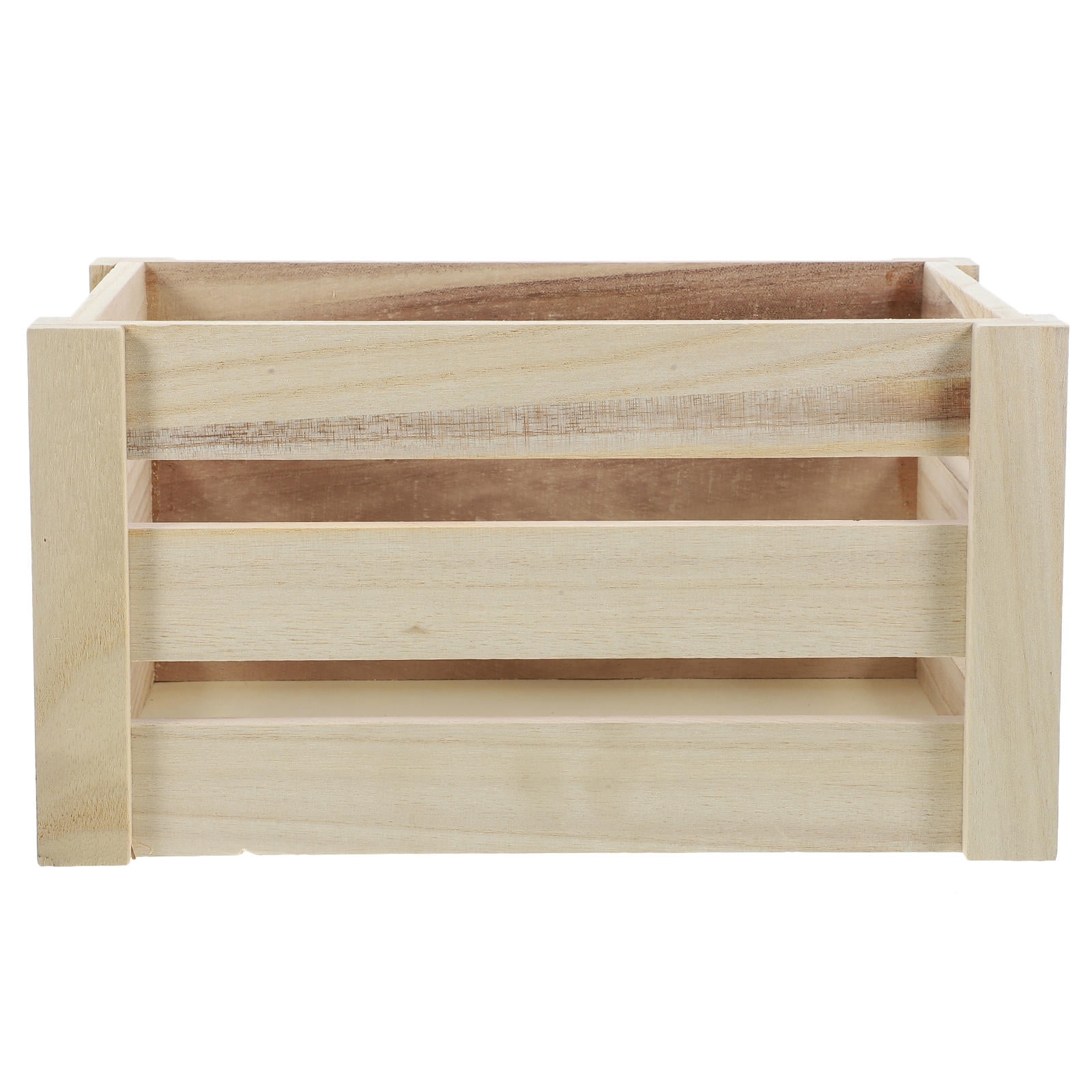 IBASETOY Desk Organisation Desktop Storage Box Bamboo for Cafe Shop 1Pcs