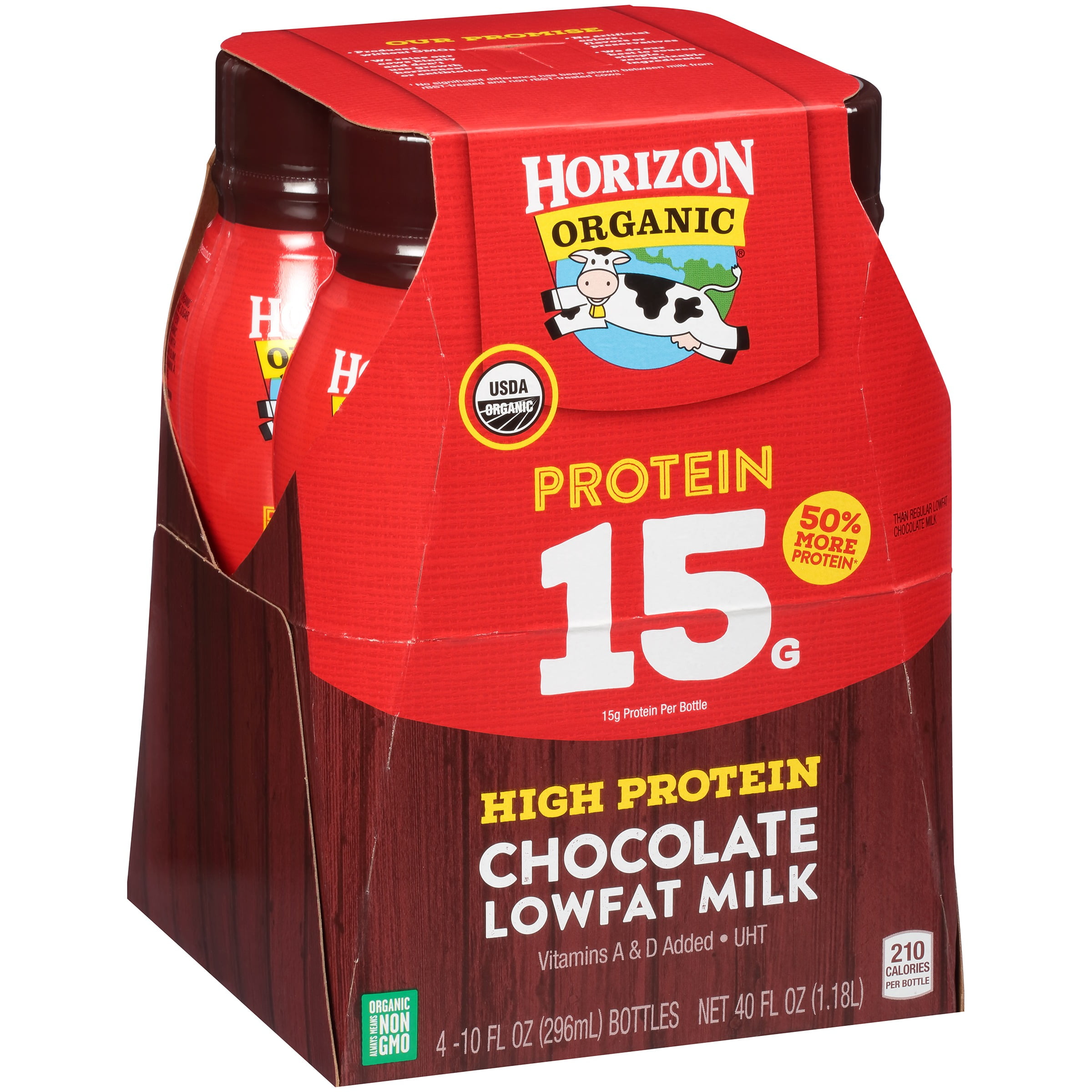 Horizon Organic High Protein LowFat Chocolate Milk, 10 Fl. Oz., 4