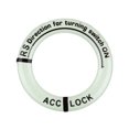 thumbnail image 1 of Car Auto Lock Keyring Pedal Reflection light decal car Reflection Light Luminous Night Sticker Paster Decal Film Decoration Round Circle, 1 of 9