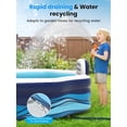 thumbnail image 5 of Inflatable Pool for & Adults | Thickened Large Swimming Pool with Seats and Backrests Family Summer Blow Up Water Pools - Backyard Water Park, Garden Tub 120 inch, 5 of 6