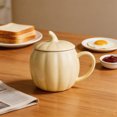 thumbnail image 7 of Msgweeeg Ceramic Coffee Mugs Cute Coffee Mugs 400ml Pumpkin Themed Ceramic Mug with Lid Glossy Porcelain Tea Cocoa Cup Multi-Color Decorative Drink Cup for Desk Kitchen Halloween Tabletop, 7 of 7