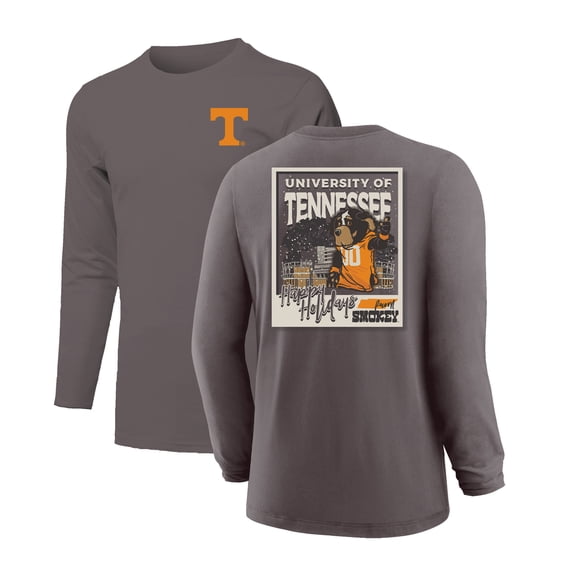 Youth  Charcoal Tennessee Volunteers Snowy Polaroid Long Sleeve T-Shirt