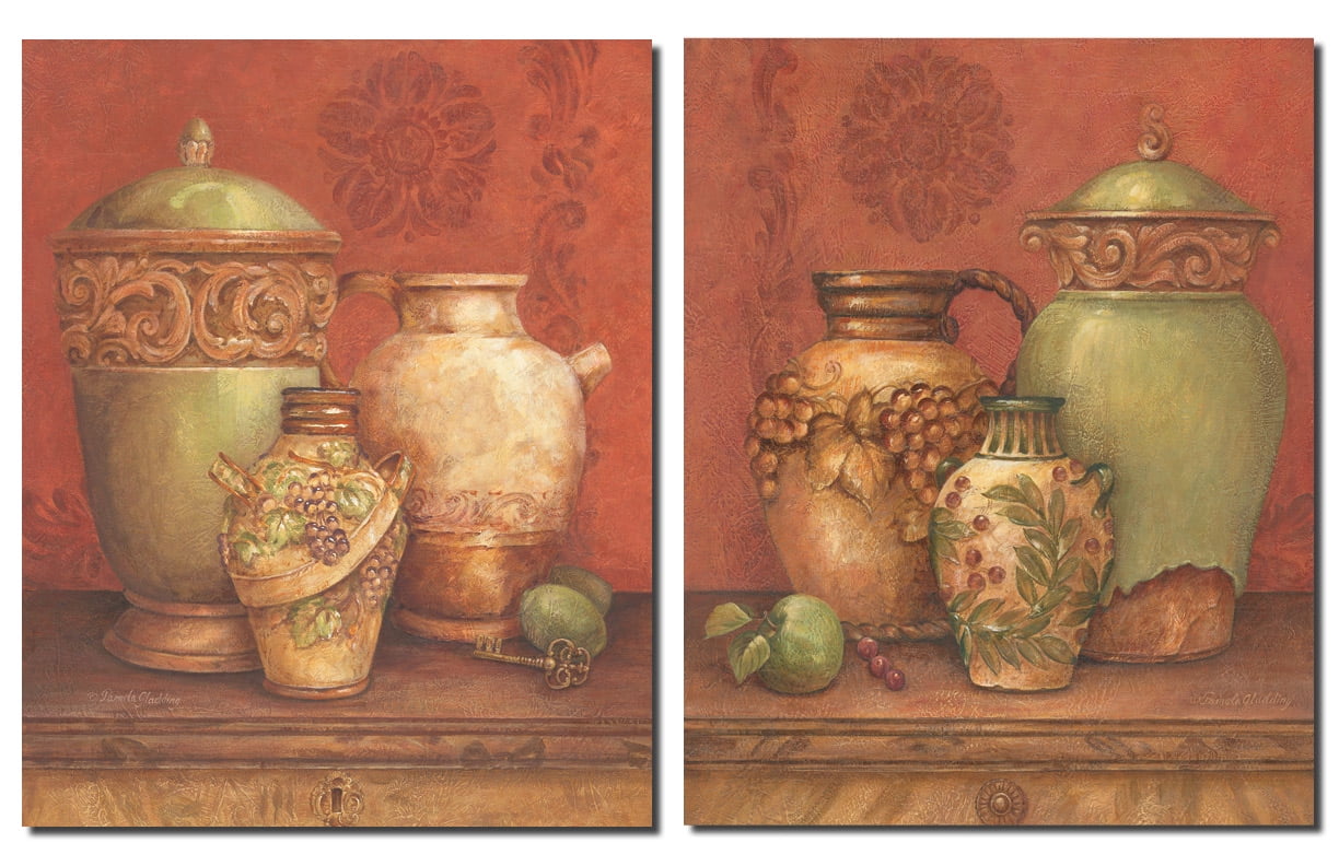 Tuscan Urns I Vintage, Greek Urns and Vases; Two 8x10 Poster Prints