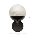 thumbnail image 3 of Jamie Young Co Metro Alabaster Wall Sconce in Oil Rubbed Bronze Metal Finish, 3 of 7