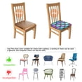 thumbnail image 5 of Mermaid Scales Pattern Seat Covers for Dining Room Chairs Set Of 4,Stretch Printed Washable Chair Seat Cover with Elastic Ties and Button,Removable Waterproof Couch Cushion Covers, 5 of 6