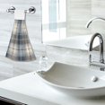 thumbnail image 6 of Dailycode Kitchen Wash Cloths with Hanging Loops Absorbent Absorbent Quick Drying Hand Towels, 2 Pack, Navy and White Plaid, 6 of 7