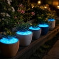 thumbnail image 3 of BUERCWS Glow in The Dark Garden Stones - 200pcs Luminous Landscape Rocks For Pathway, Solar Powered Outdoor Decor Yard Lights, 3 of 6