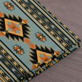 thumbnail image 4 of Erosebridal Grey Orange Aztec Fabric by the Yard 2 Yards, Tribal Geometric Stripe Sewing Fabric, 4 of 7