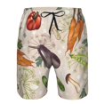 thumbnail image 4 of Disketp Men'S Swim Trunks Hawaiian Breathable Surf Beach Swimsuits Mesh Lining Beach Shorts With Pockets-Cute Vegetables, 4 of 9