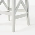 thumbnail image 7 of Set of 2 Brown and White Hand Crafted Counter Stools 25.75", 7 of 7