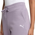 thumbnail image 3 of PUMA Women's Fleece Sweat Pants for Women's Straight Legs Winter Sweatpants (Purple, L), 3 of 4