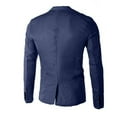 thumbnail image 4 of JUMESG Mens Sport Coat Mens Slim Fit Sports Coat Casual One Button Blazer Notched Lapel Dress Suit Office Work Tops,Navy M, 4 of 4