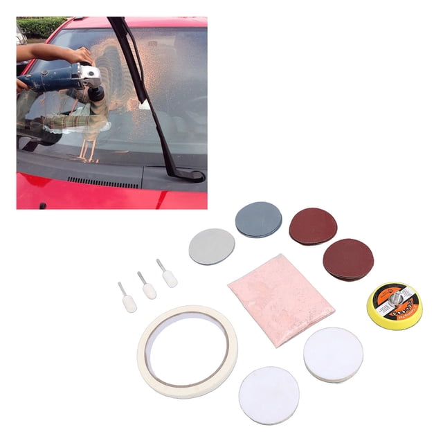 Removedor De Rayones De Vidrio De Reloj, Kit De Polvo Para Pulido De Vidrio, 20 Piezas, Uso Conveniente Multiusos Para Reparación De Parabrisas De Espejo