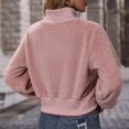 thumbnail image 2 of Vedolay Plus Size Tops for Women Women's Hoodies Half Zip Long Sleeve Oversizd Crop Pullover Sweatshirts with Pockets,A XL, 2 of 5