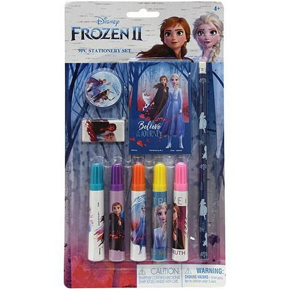 Disney Frozen 2- 9pc Stationery Set on Blister Card