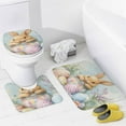 thumbnail image 4 of Cute Bunny with Colorful Easter Eggs-1 4 Piece Bathroom Shower Curtain Sets Bathroom Sets with Shower Curtain And Rugs 4 Piece Waterproof Shower Curtain for Bathroom Decor Set, 4 of 8