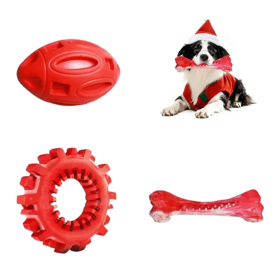 Dog Toys for Aggressive Chewers,Durable Dog Toys Ball,Indestructible Dog Toys for Large/Medium/Small Dogs Chew,Dog Toys 3-Pack