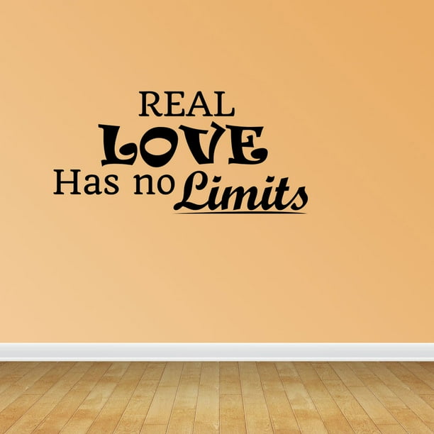 Love Has No Limits Quote Vinyl Wall Decals Vinyl Decals Romantic Quote ...