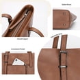 thumbnail image 4 of KL928 Women Tote Bag with Inner Pouch Pu Vegan Leather Shoulder Satchel Fashion Bags, 4 of 6