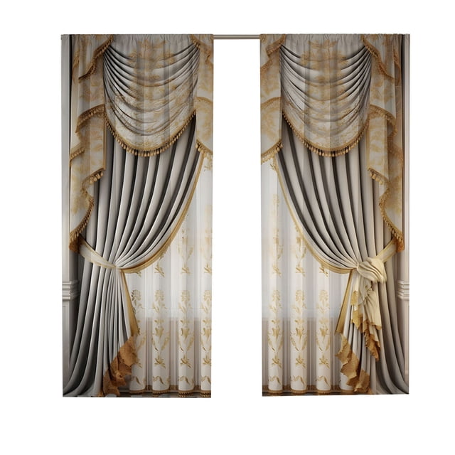 Sofa Vama Ropa de Cama Cortinas y visillos europeos de la serie navideña, con impresión digital, enviadas de fábrica. for Navideño