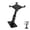 Black, variant on Height Adjustable Security Stand For 9.7" 13" Tablets 360 Full Rotation Heavy Duty Steel Aluminum Construction Commercial Use