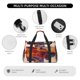 thumbnail image 4 of Balery Cultural Silhouette Journey Bolsa de Gimnasio para Mujeres, Bolsa de Viaje con Bolsillo Húmedo, Bolsa de Fin de Semana para Mujeres, Bolsa de Viaje Resistente al Agua, 4 of 7