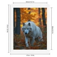 thumbnail image 2 of Paint By Numbers Kit for Adults Beginner - DIY Majestic White Wolf In Autumn Forest Canvas Painting Kits for Adults, Frameless Paint By Number for Adults for Home Wall Decor 16x20 Inch, 2 of 7