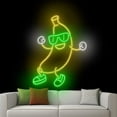 thumbnail image 4 of Handmadetneonsign Banana Dancing Neon Sign, Banana Sunglasses Wall Art Decor, Home Wall Decor 52228, 4 of 5