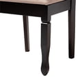 thumbnail image 6 of Baxton Studio Aggie Sand Fabric and Dark Brown Finished Wood 5-Piece Dining Set, 6 of 10