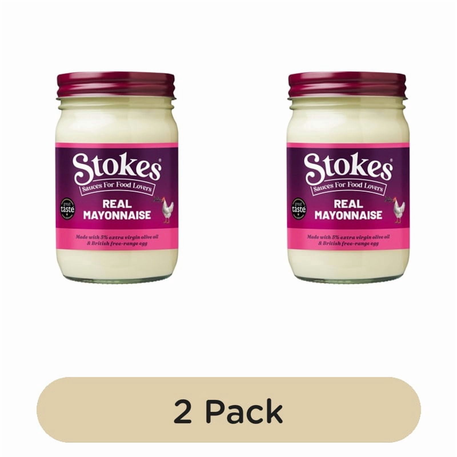 Stokes Real Mayonnaise 345g, British Import (Pack of 2)