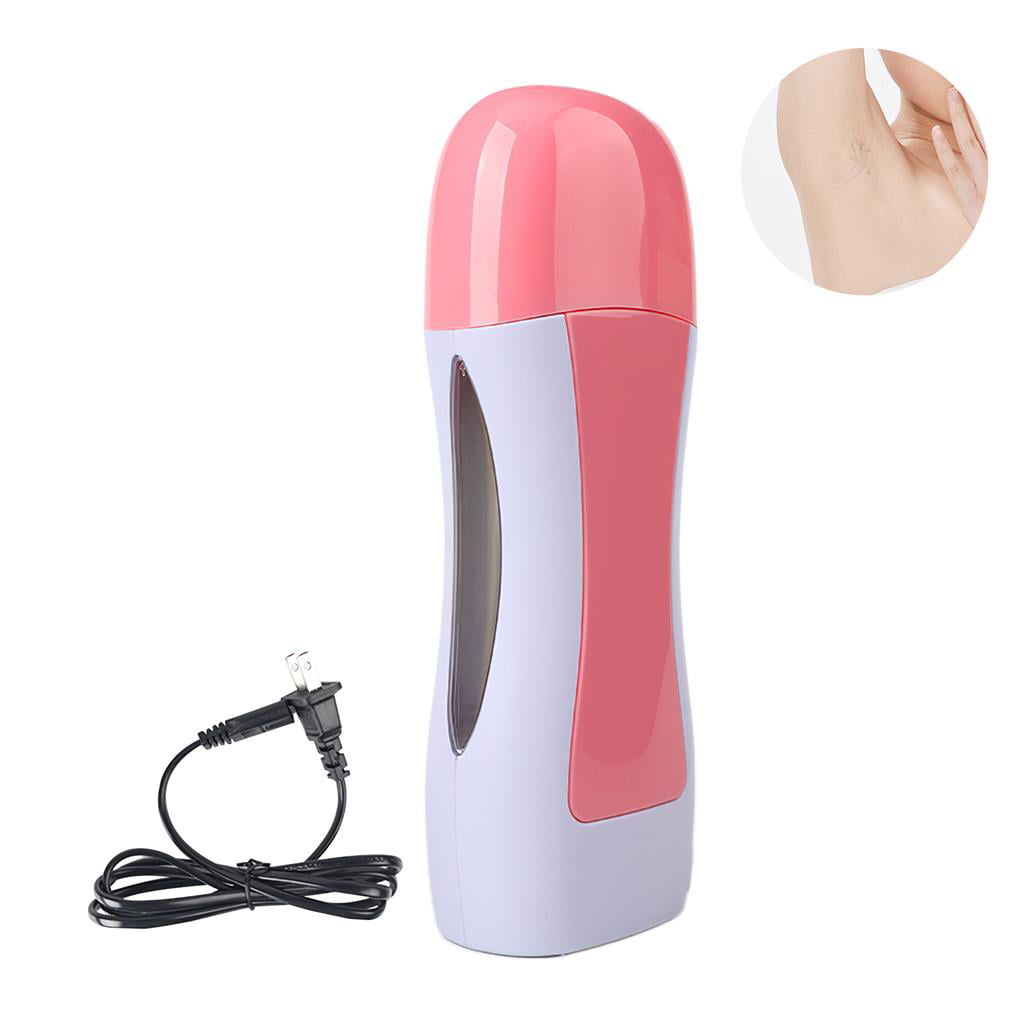 Hair removal heat heating machine Small Waxing Roller 40W Depilatory Wax Heating Roller Electric Wax Hair Remover Portable Depilatory Device Plug Power Home/Salon Use for Hands Legs Underarms image
