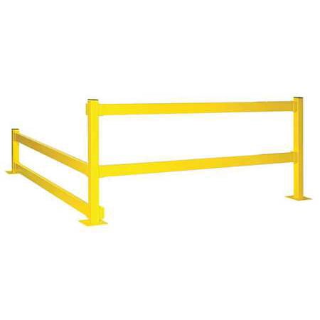 

End Post 11 ga. Steel Double Yellow