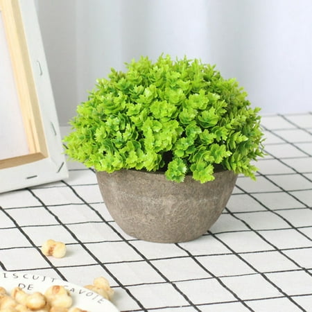 KABOER Artificial Topiary Tree Ball Plant Flowers Pot Garden Home Decor Outdoor (Best Plants For Topiary Gardens)