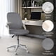 thumbnail image 3 of MAGMALIFE Silla de Oficina Natti Ergonómica con Respaldo de Malla Transpirable, Altura e Inclinación Ajustables, Reposabrazos Abatibles 90°, Ruedas 360° Silenciosas y Base Reforzada, Soporta 150 kg, 3 of 8