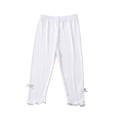 thumbnail image 4 of Usaibhir 4-Pack Girls' Capris Leggings Summer Thin Modal Cotton Kids 3/4 Tights for Kids 3-12 Years, 4 of 12