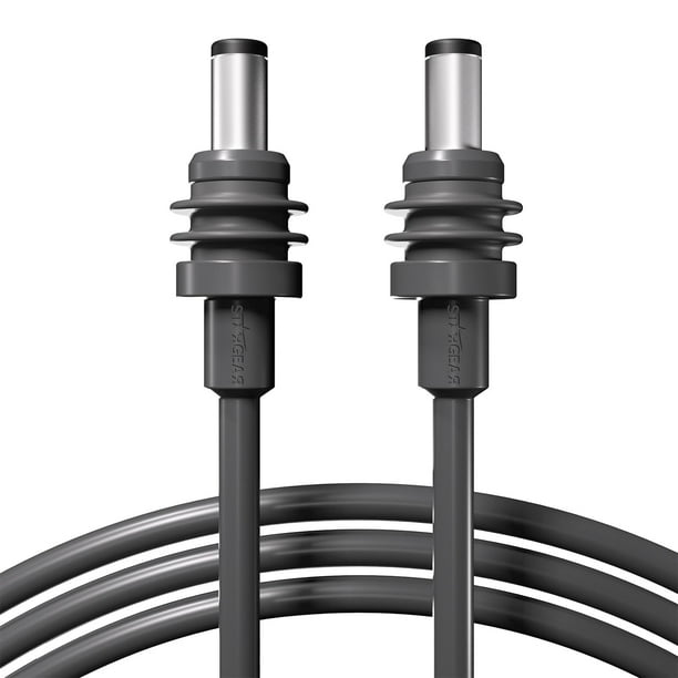 Cable de alimentación DC STARGEAR para Starlink Mini, 5 m, impermeable, gris