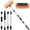 Orange, variant on 5-12 Foot (20ft Reach) Car Wash Brush with 12-Inch Soft Bristle, On/Off Switch Telescopic Car Truck Boat Washing Brush with Hose Attachment for Cleaning RVs, House Siding, Floors and More!