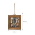 thumbnail image 4 of Fraiche Framed Holiday Print Ornaments 3-Pack, 4 of 6