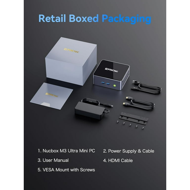 GMKtec Mini Gaming PC, Intel Core i7 12700H(up to 4.7GHz) , 16GB