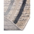 thumbnail image 5 of Unique Loom Oasis Collection Area Rug - Fountain (5' x 8' Oval Gray/Ivory), 5 of 6